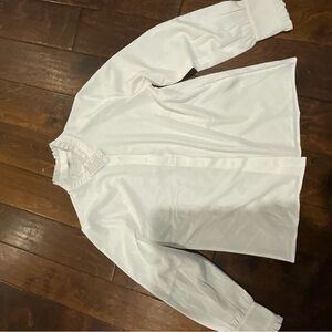 Elegant White Button-Up Blouse